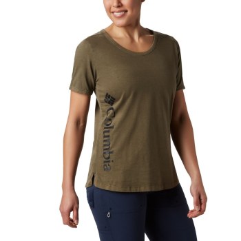 Columbia T-Shirt Dames, CSC Pigment Olijfgroen, 34WKYEZAN